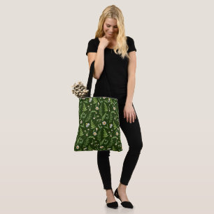 Bolsa Tote Padrão Botânico da Flor Chamomile