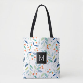 Bolsa Tote Padrão Botânico da Ilustração das Aquarelas Modern