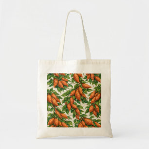 Bolsa Tote Padrão Botânico de Aquarela de Batata-Doce