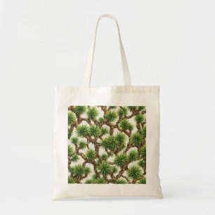 Bolsa Tote Padrão Botânico de Iuca Verde do Deserto de Joshua