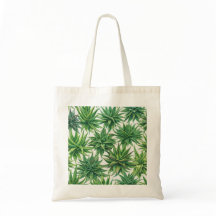 Padrão Botânico de Suculenta Aloe Vera em Aquarela