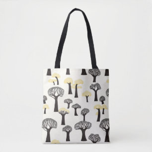 Bolsa Tote Padrão Caprichoso da Árvore Baobá