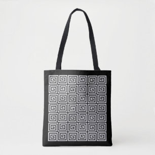 Bolsa Tote Padrão chave grego