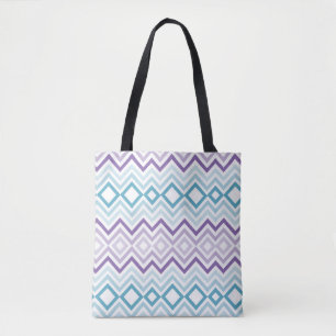 Bolsa Tote Padrão Chevron de Natal