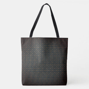 Bolsa Tote Padrão Chinês Moderno Geométrico Filtrado