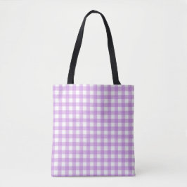 Bolsa Tote Padrão Clássico de Xadrez de Verificação Gingham L