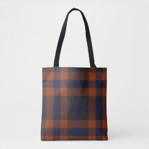 Bolsa Tote Padrão Clássico Moderno de Xadrez Tartan Invisível
