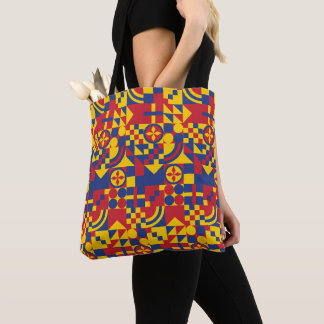 Bolsa Tote Padrão Colorido do Sinalizador Colômbia