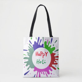 Bolsa Tote Padrão colorido Holi