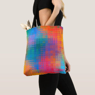 Bolsa Tote Padrão Colorido Multicolorido