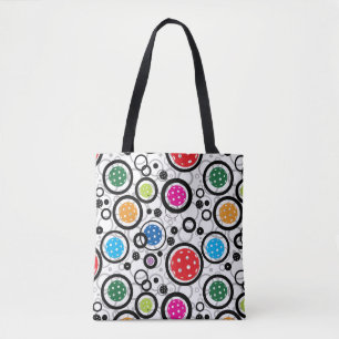 Bolsa Tote Padrão com bolas de picles