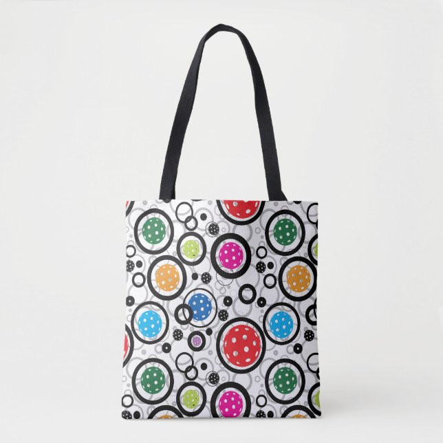 Bolsa Tote Padrão com bolas de picles (Frente)