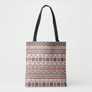 Bolsa Tote Padrão constante com embr palestiniano tradiciona