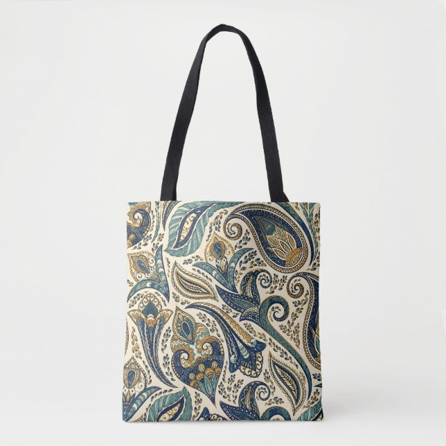 Bolsa Tote padrão contínuo (Frente)