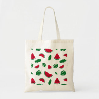 Bolsa Tote Padrão contínuo de verão de melancia tropical