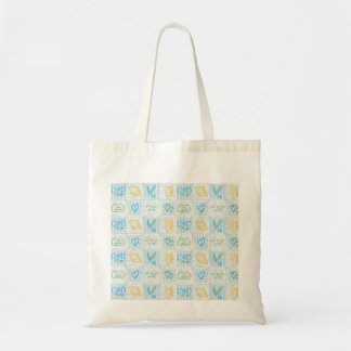 Bolsa Tote Padrão contínuo decorativo estilo Amalfi