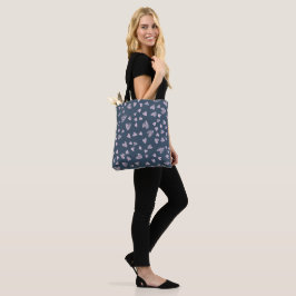 Bolsa Tote Padrão Coração Rosa-Densidade