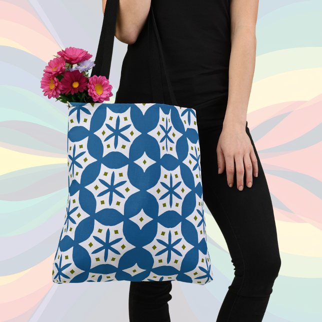 Bolsa Tote Padrão cvpa10 azul (Criador carregado)