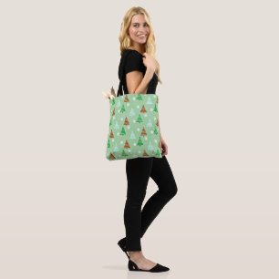 Bolsa Tote Padrão da árvore de Natal