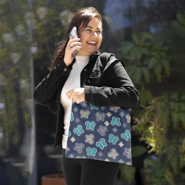 Bolsa Tote padrão da borboleta (Criador carregado)