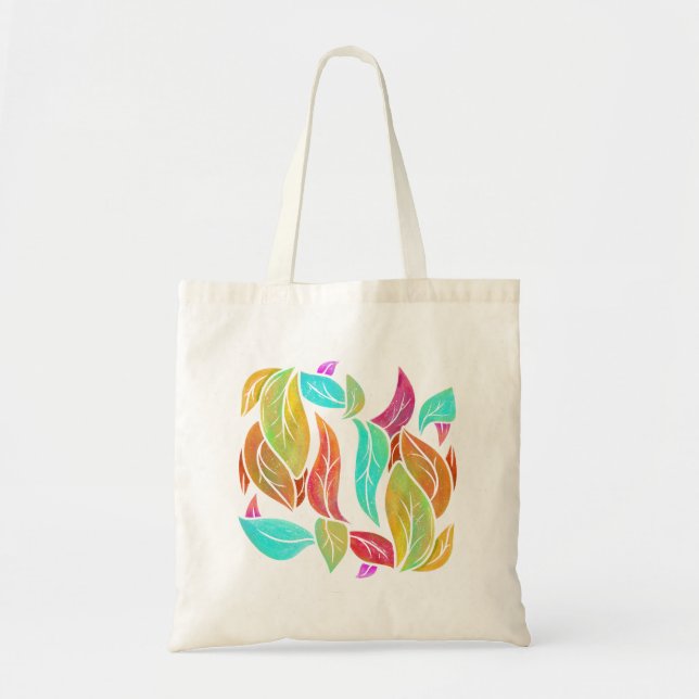 Bolsa Tote Padrão das folhas de outono (Frente)