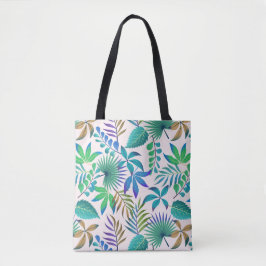 Bolsa Tote Padrão das folhas tropicais