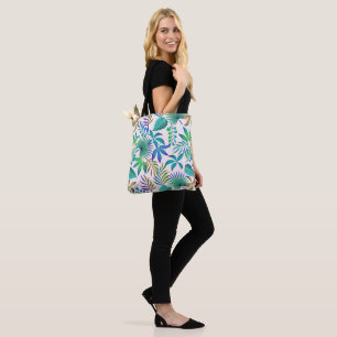 Bolsa Tote Padrão das folhas tropicais