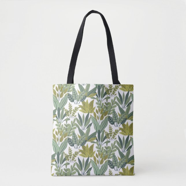Bolsa Tote Padrão das plantas (Frente)