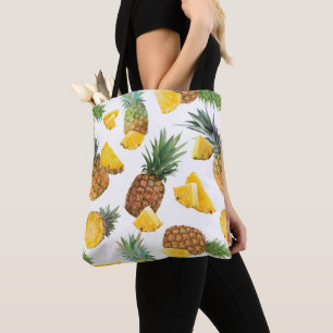 Bolsa Tote Padrão de Abacaxi