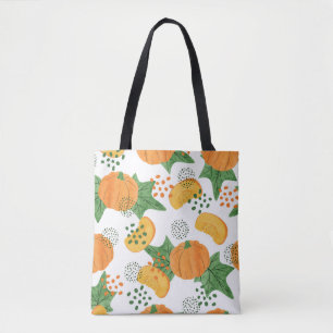 Bolsa Tote Padrão de abóbora de coloração aquosa sem cost