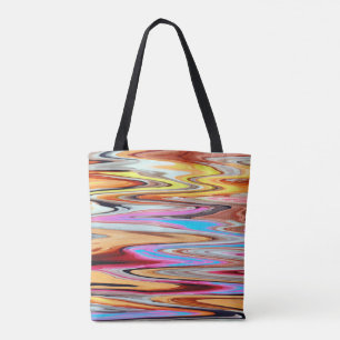 Bolsa Tote Padrão de abstrato colorida