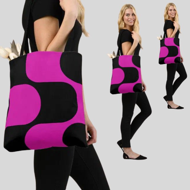 Bolsa Tote Padrão de Abstrato colorida (Criador carregado)