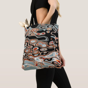 Bolsa Tote Padrão de Abstrato com cor retrorativa