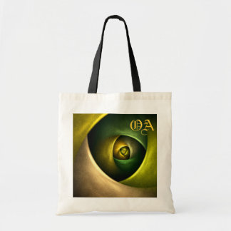 Bolsa Tote Padrão de Abstrato de Arte Floral Moderna Verde #2