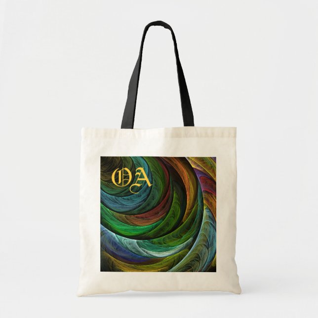Bolsa Tote Padrão de Abstrato de Arte Moderna com Glória de C (Frente)