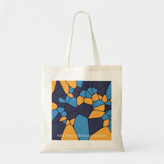 Bolsa Tote Padrão de Abstrato Geométrico Colorido Personaliza