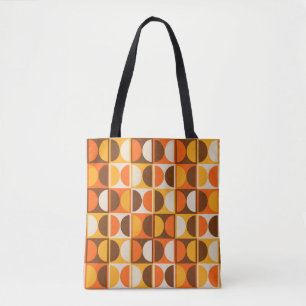 Bolsa Tote Padrão de Abstrato Geométrico Moderno do meio sécu