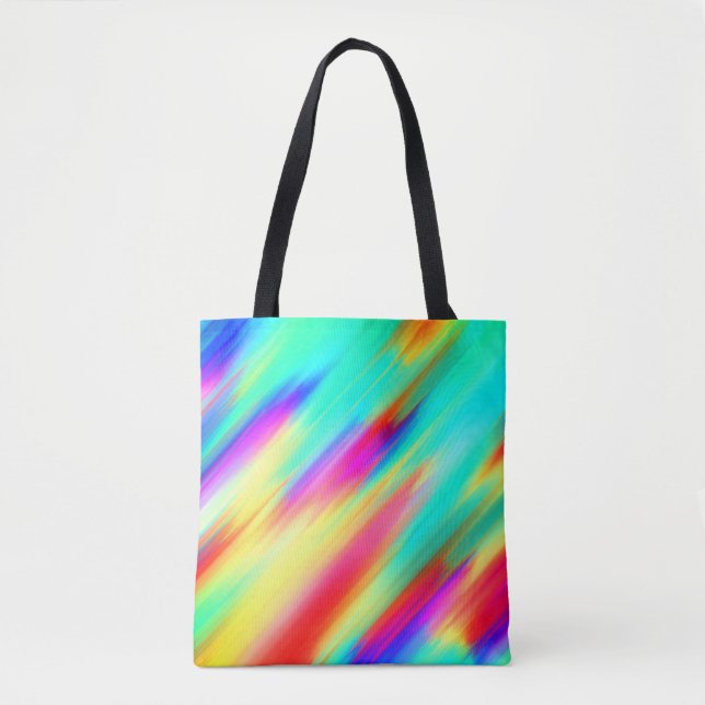 Bolsa Tote Padrão de Abstrato multicolorido colorido (Frente)