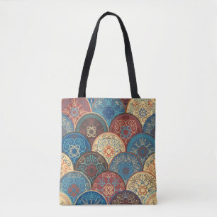 Bolsa Tote Padrão de abstrato sem costura de abstra de cor d