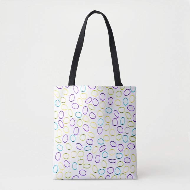 Bolsa Tote Padrão de Abstrato único e bonito (Frente)
