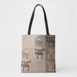 Bolsa Tote padrão de animais africanos