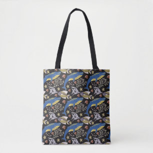 Bolsa Tote Padrão de animais aquáticos   vida submarina do 