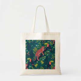 Bolsa Tote Padrão de Animal da Selva Luxuriante