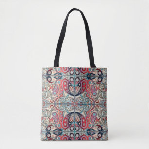 Bolsa Tote Padrão de Aquarela Oriental II + suas ideias