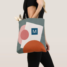 Bolsa Tote Padrão de Arte dos Círculos Geométricos de Abstrat