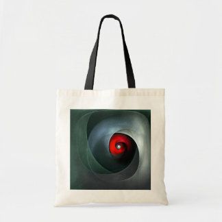 Bolsa Tote Padrão de Arte Moderna Abstrato de Roteiro Vermelh