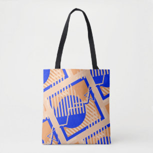 Bolsa Tote Padrão De Arte Pop Invisível. Textura de cor abstr