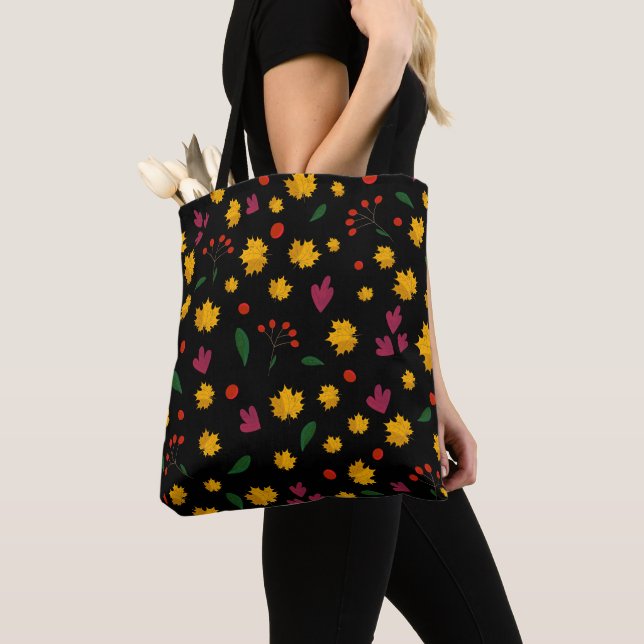 Bolsa Tote Padrão de Autumn Vibes (Close Up)