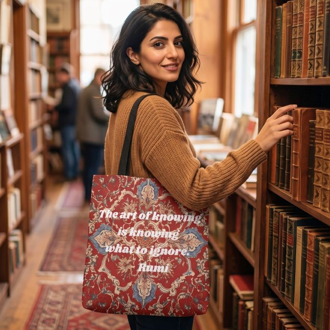 Bolsa Tote Padrão de Azulejo Elegante Personalizado Presentes (Custom Elegant Tile Pattern Iranian Gifts for Her Tote Bag)