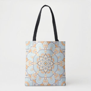 Bolsa Tote Padrão de azulejo sem costura: design decorativo e